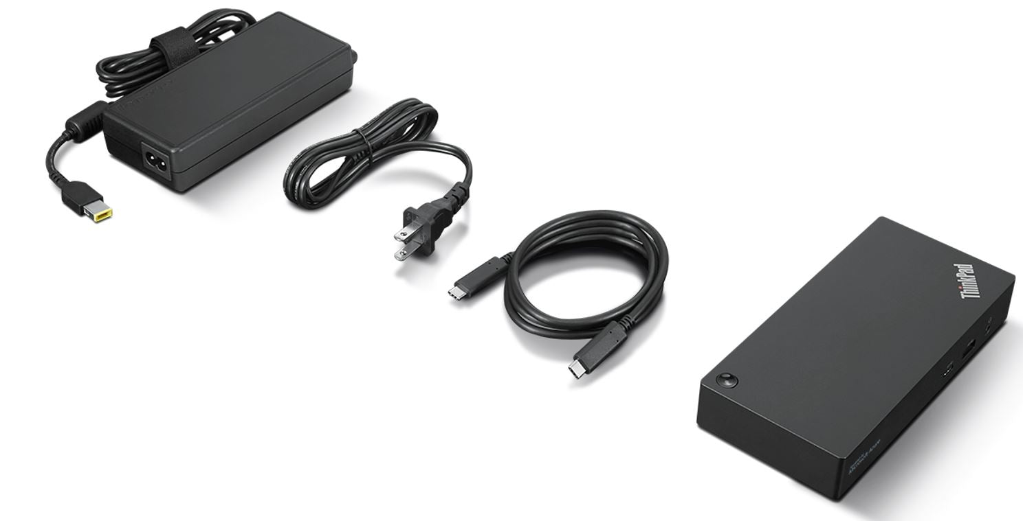 Lenovo 40B20135DK laptop dock/port replicator Wired USB 3.2 Gen 1 (3.1 Gen 1) Type-C Black