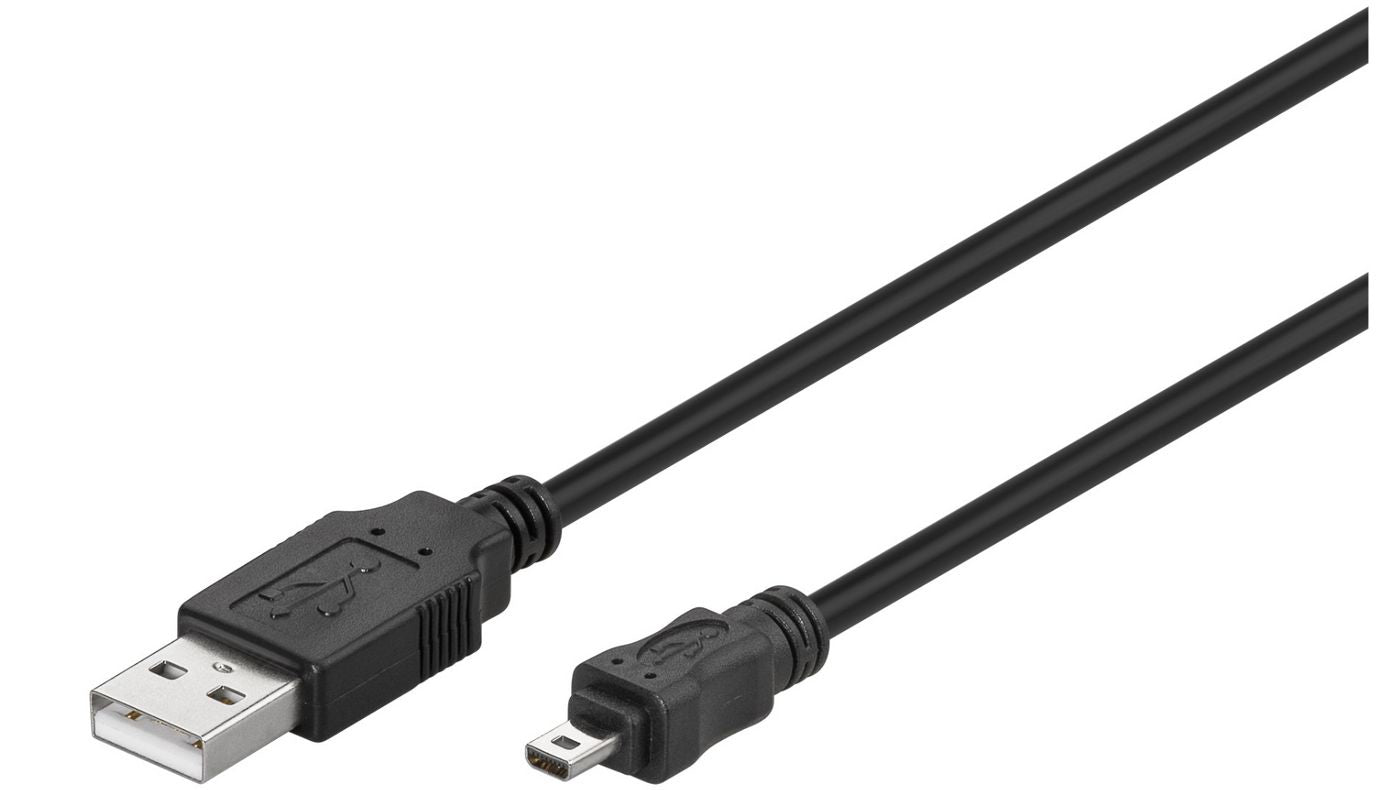 Microconnect USBAMB82 USB cable USB 2.0 1.8 m USB A Mini-USB B Black