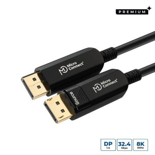 Microconnect DP-MMG-2000V1.4OP DisplayPort cable 20 m Black