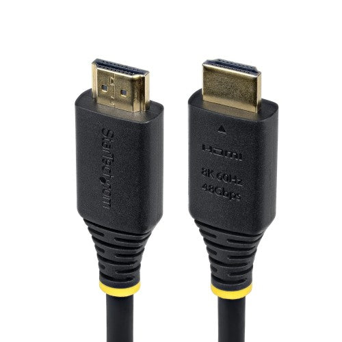 StarTech.com 5m (16ft) Certified Ultra High Speed HDMI Cable, 8K 60Hz/4K 120Hz, HDMI 2.1 Cable with HDR10+ / eARC, 48Gbps, 8K HDMI Cord for Monitor/TV/Display, Flexible TPE Jacket