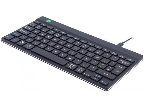R-Go Tools Ergonomic keyboard R-Go Compact Break, compact keyboard with break software, QWERTY (UK), wired, black