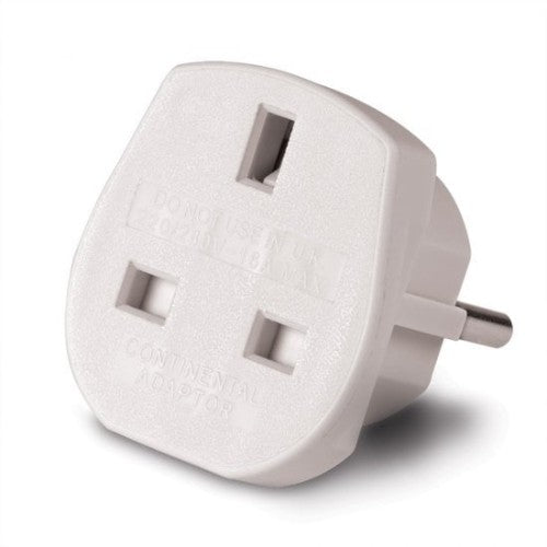 Lindy UK to Euro Adapter Travel Plug, White