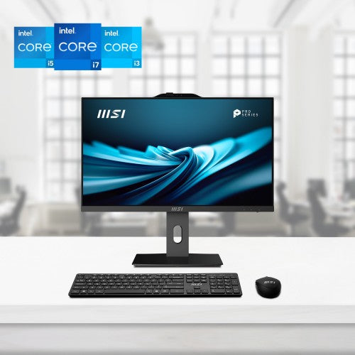 MSI Pro AP242P 14M Intel Core i5 14400 All in One PC, (8GB RAM, 512GB SSD, Windows 11PRO), 23.8 Inch IPS Screen/UHD Graphics/Type-C/USB/LAN/HDMI/DP/WiFi 6E/BT 5.3/VESA