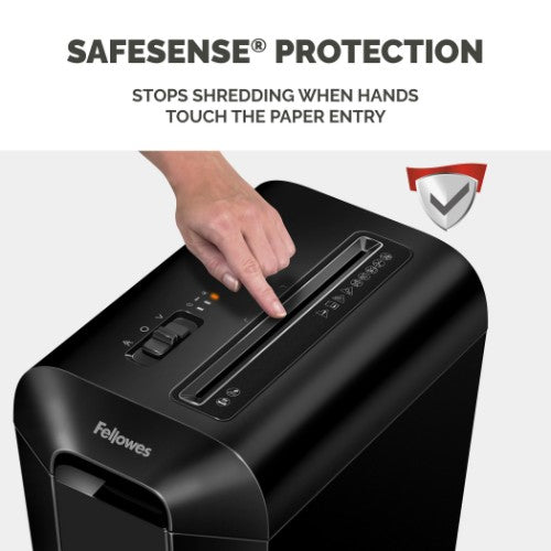 Fellowes LX Series Paper Shredder LX65 10 Sheet Cross Cut Shredder with 22 Litre Bin High Security P4
