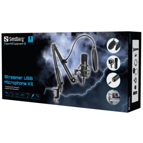 Sandberg Streamer USB Microphone Kit