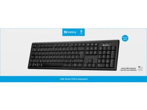 Sandberg USB Wired Office Keyboard Nord