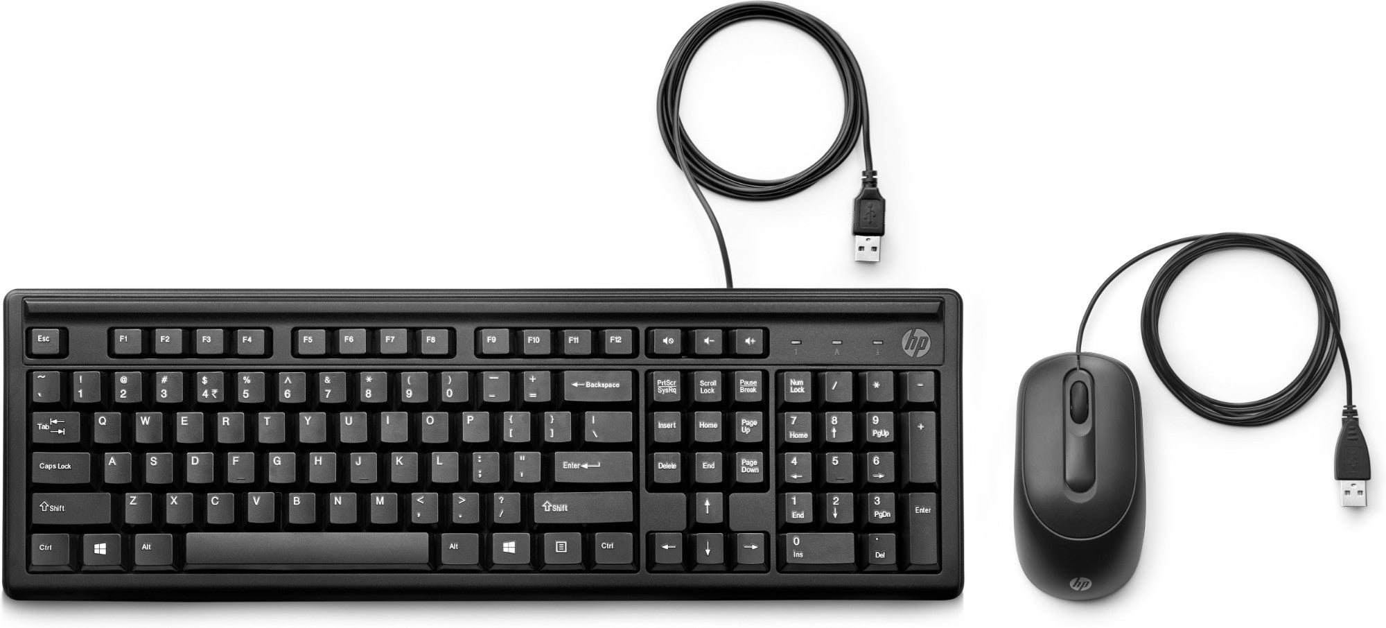 HP Wired Keyboard and Mouse 160