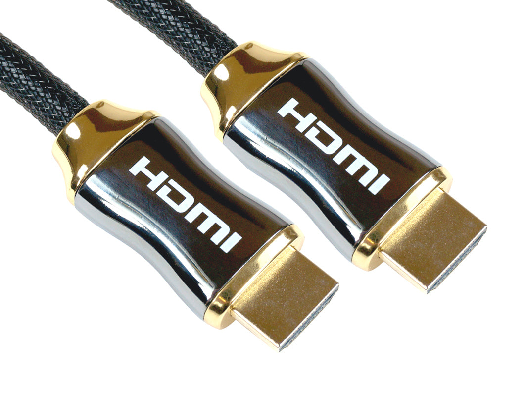 Cables Direct HDMI/HDMI M/M 5m HDMI cable HDMI Type A (Standard) Black,Gold