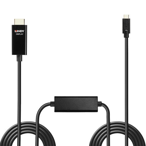 Lindy 10m USB Type C to HDMI 4K60 Adapter Cable with HDR