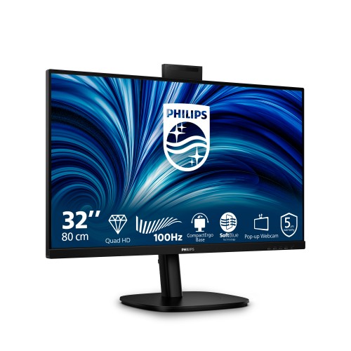 Philips 3000 series 32B2U3601H/00 computer monitor 80 cm (31.5") 2560 x 1440 pixels Quad HD LCD Black
