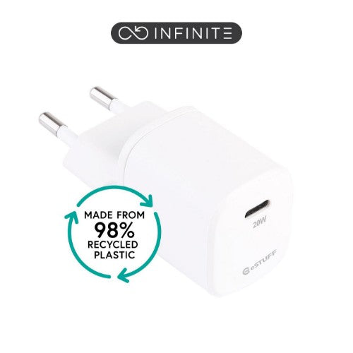eSTUFF ES637025-BULK mobile device charger Smartphone Grey AC Fast charging Indoor