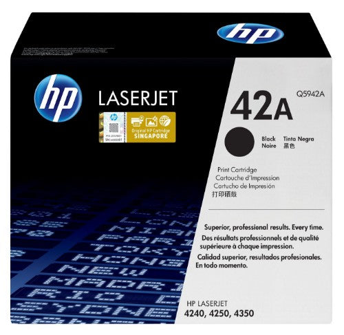 HP Q5942A/42A Toner cartridge black, 10K pages ISO/IEC 19752 for HP LaserJet 4240/4250