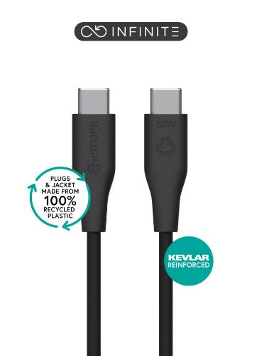 eSTUFF ES604180 USB cable USB 2.0 1 m USB C 60 W Black