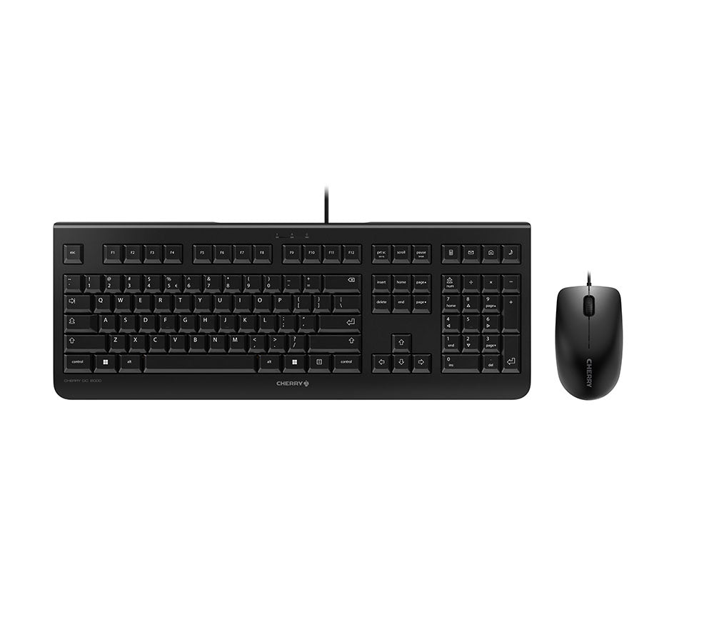 CHERRY DC 2000 keyboard Mouse included Universal USB QWERTY US English Black