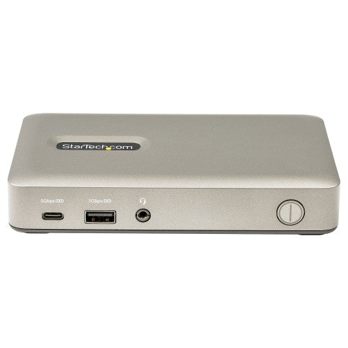 StarTech.com USB C Dock - USB-C to DisplayPort 4K 30Hz or VGA - 65W USB Power Delivery Charging - 4-Port USB 3.1 Gen 1 Hub - Universal USB-C Laptop Docking Station w/ Ethernet