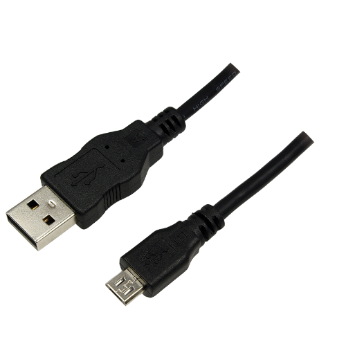 LogiLink 1.8m USB/microUSB USB cable USB 2.0 USB A Micro-USB B Black