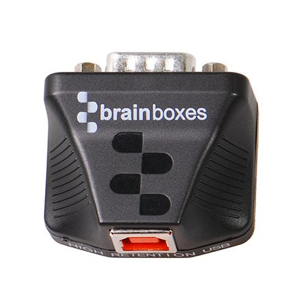 Brainboxes US-235 cable gender changer RS232 USB Black