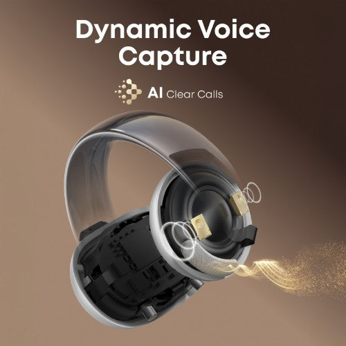 Soundcore Aeroclip Headset True Wireless Stereo (TWS) Open-ear Calls/Music/Sport/Everyday Bluetooth Champagne, White