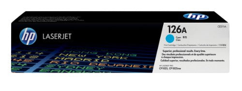 HP CE311A/126A Toner cyan, 1K pages ISO/IEC 19798 for HP LJ Pro CP 1025