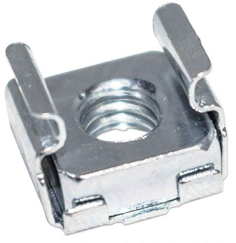 Intellinet Cage Nut Set (100 Pack), M6 Nuts, Bolts and Washers, Suitable for Network Cabinets/Server Racks, Plastic Storage Jar, Lifetime Warranty