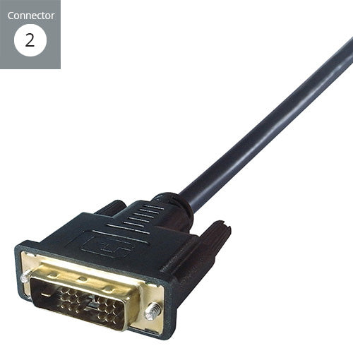 connektgear 2m HDMI to DVI-D Monitor Connector Cable - Male to Male - 18+1 Single link