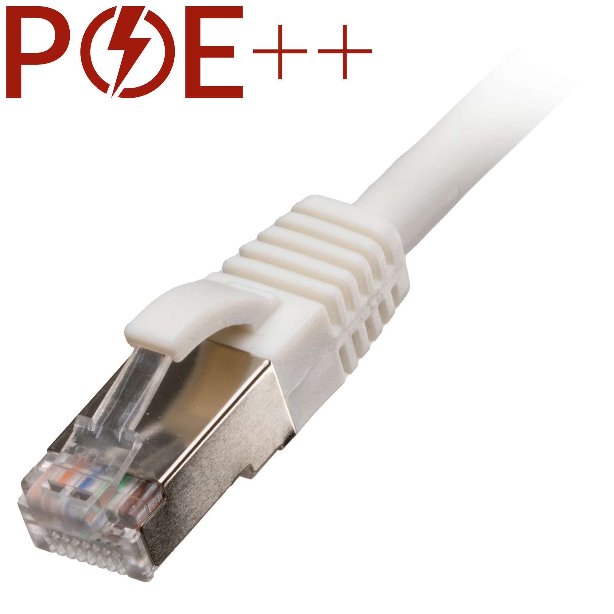 Cablenet 0.3m Cat6a RJ45 White S/FTP LSOH 26AWG Snagless Booted Patch Lead