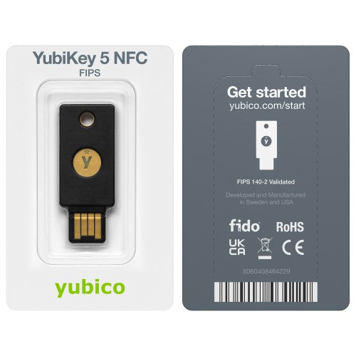 Yubico NIST Validated USB-A NFC YubiKey 5 FIPS Security Key