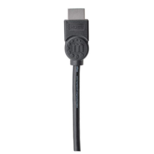Manhattan HDMI 4K@30Hz Cable with Ethernet, 5m, Suitable for ALL 1080p/HD and majority of 4K uses (check your system 4K specification to be sure), Male to Male, Black, Ultra HD 4k x 2k, Lifetime Warranty, High Speed, Equivalent to HDMIMM15HS (except 40cm
