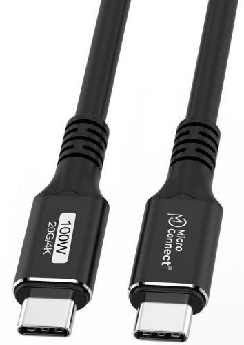 Microconnect USB3.2CC2 USB cable USB 3.2 Gen 2x2 2 m USB C Black