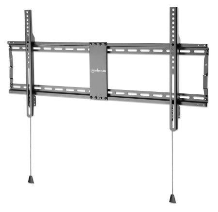 Manhattan Wall Mount for TV & Monitors (Fixed Low Profile), For screens 43" to 100", VESA compatability: all between 200x200mm and 800x400mm - check the dimensions of the four mounting holes on back of screen to ensure it fits, Max 70kg, Black, Bracket