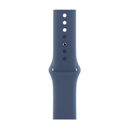 Apple Watch Series 10 GPS 46mm Silver Aluminium Case with Denim Sport Band - M/L