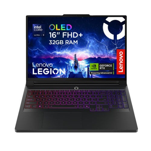 Lenovo Legion Pro 7 16IAX10H Intel Core Ultra 9 275HX Laptop 40.6 cm (16") WQXGA 32 GB DDR5-SDRAM 1 TB SSD NVIDIA GeForce RTX 5080 Wi-Fi 7 (802.11be) Windows 11 Home English Black