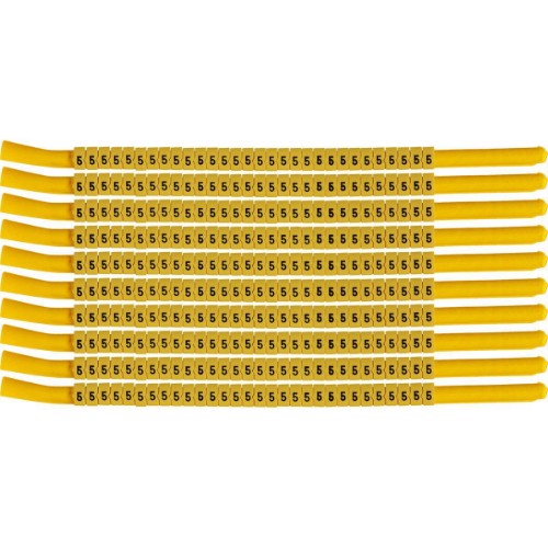 Brady SCNG-18-5 cable marker Black, Yellow Nylon 300 pc(s)
