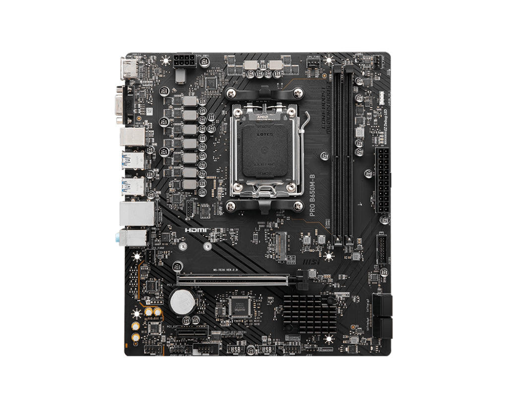 MSI PRO B650M-B motherboard AMD B650 Socket AM5 micro ATX