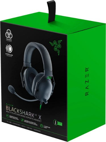 Razer Blackshark V2 X Headset Wired Head-band Gaming Black, Green