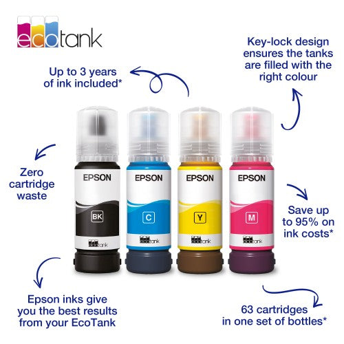 Epson C13T00P240/104 Ink bottle cyan, 7.5K pages 65ml for Epson ET-2810/2830/4700