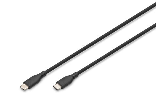 Digitus USB-C silicone connection cable, 1m, black