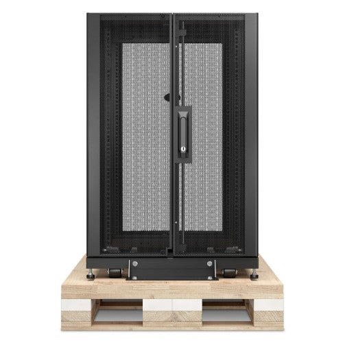 APC NetShelter SX, Server Rack Enclosure, 18U, Shock Packaging, Black, 925H x 600W x 1070D mm