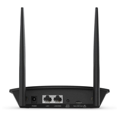 TP-Link TL-MR100 wireless router Fast Ethernet Single-band (2.4 GHz) 4G Black