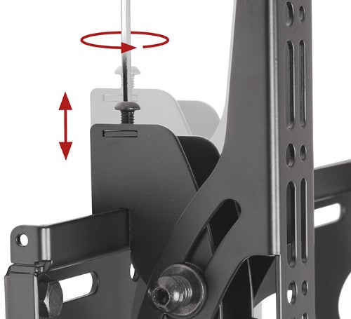 B-Tech Universal Flat Screen Ceiling Mount with Tilt (VESA 400) - 1m Ø50mm Pole