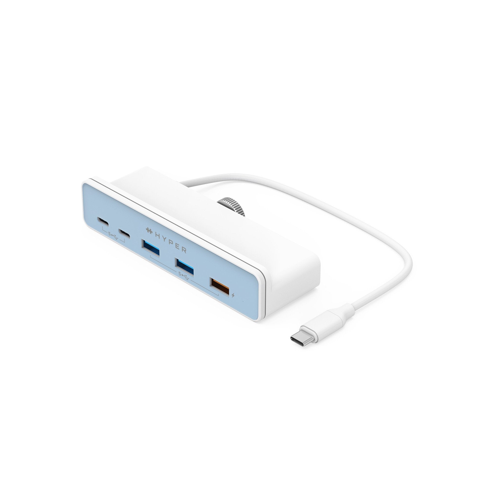 HYPER HD34A6 interface hub USB 3.2 Gen 1 (3.1 Gen 1) Type-A 5 Mbit/s White