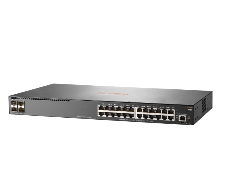 HPE Aruba Networking 2930F 24G 4SFP+ Managed L3 Gigabit Ethernet (10/100/1000) 1U Grey