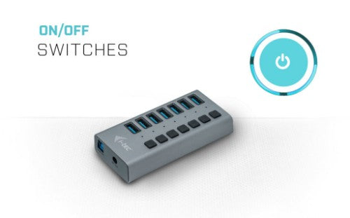 i-tec USB 3.0 Charging HUB 7port + Power Adapter 36 W