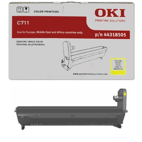 OKI 44318505 Drum kit yellow, 20K pages for OKI C 711/WT
