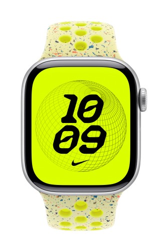 Apple MGA94ZM/A smart wearable accessory Band Yellow Aluminium, Fluoroelastomer