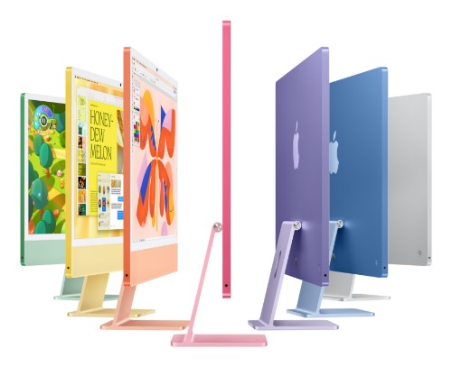 Apple iMac 24-inch with Retina 4.5K display, Nano-texture glass: M4 chip with 10‑core CPU and 10‑core GPU, 256GB SSD, 16GB - Silver