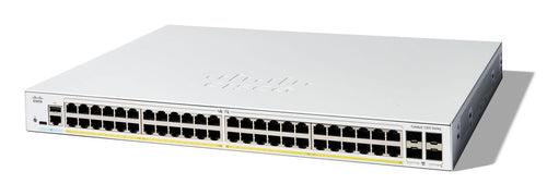 Cisco Catalyst 1200-48P-4G Smart Switch, 48 Port GE, PoE, 4x1GE SFP, Limited Lifetime Protection (C1200-48P-4G)