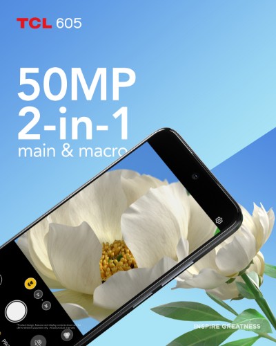 TCL 605 16.9 cm (6.67") Dual SIM Android 15 4G USB Type-C 4 GB 128 GB 5200 mAh Black