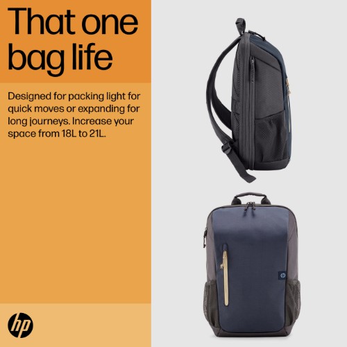 HP Travel 18 Liter 15.6 Iron Grey Laptop Backpack
