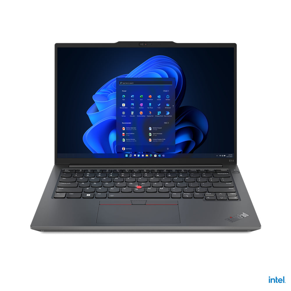 Lenovo ThinkPad E14 Intel® Core™ i7 i7-1355U Laptop 35.6 cm (14") WUXGA 16 GB DDR4-SDRAM 512 GB SSD Wi-Fi 6 (802.11ax) Windows 11 Pro Black